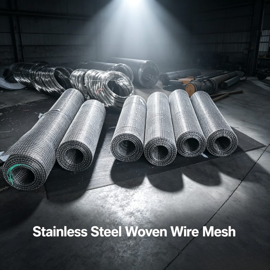 Roll Stainless Steel Woven Wire Mesh Corrosion Resistant For Filtration Mining